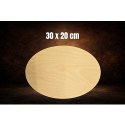 Owal 30x20cm, sklejka 3mm